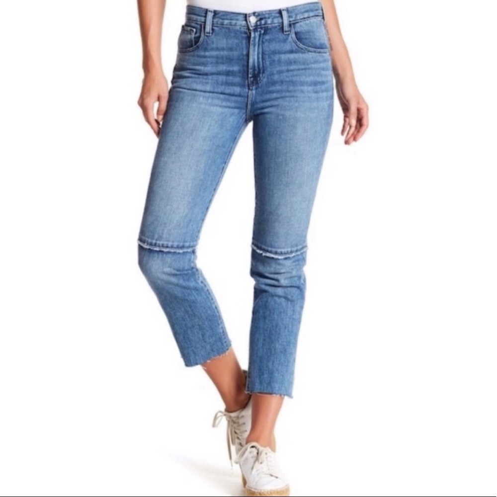 NWT J Brand Ruby High Waist Cropped Cotton Jeans